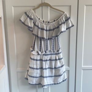 Blue and White Saylor Romper